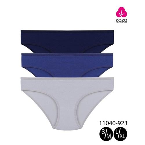 Koza 11040-923 Bayan Penye Düz 3 Lü Bikini