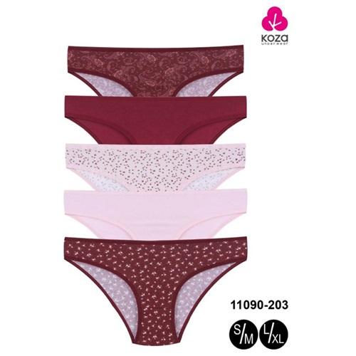 Koza 11090-203 Bayan Penye Desenli 5 li Bikini