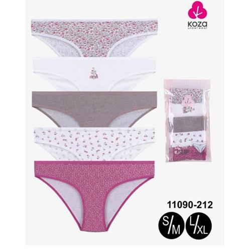 Koza 11090-212 Bayan Penye Desenli 5 li Bikini
