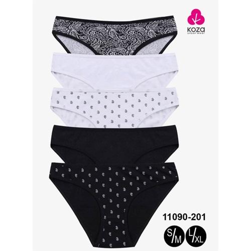 Koza 11090-201 Bayan Penye Desenli 5 li Bikini