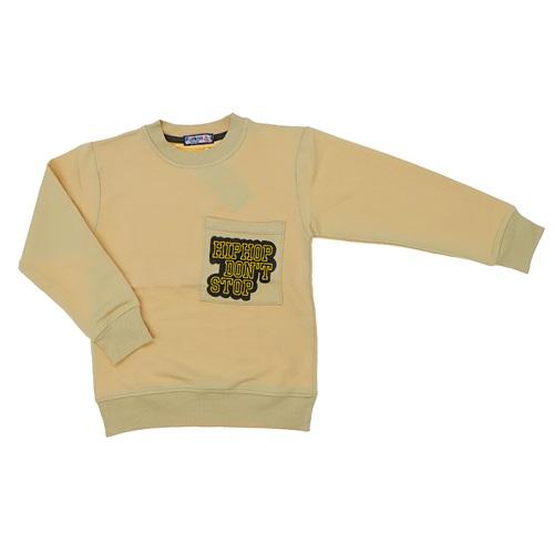 Furkan 8019 Erkek Çocuk Hıp Hop Nakışlı 2 İp Yakalı Sweat 9-12 Yaş