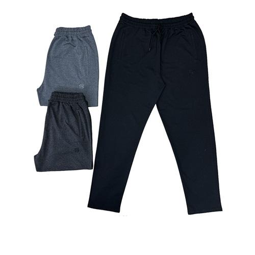 Erkam L683 Erkek Dejenere Nakışlı Flato Cep Fermuarlı Eşofman Alt S-2XL