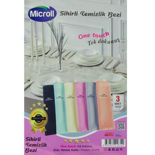 Microll 3 Lü Sihirli Temizlik Bezi 40x60 Cm