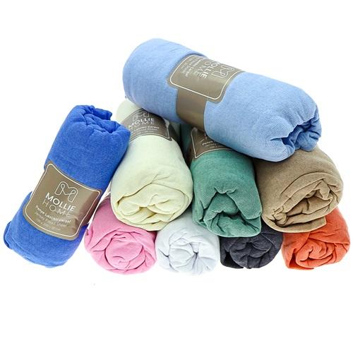 Mollıe Home Penye Çift Kişilik Lastikli Çarşaf 160X200 Cm