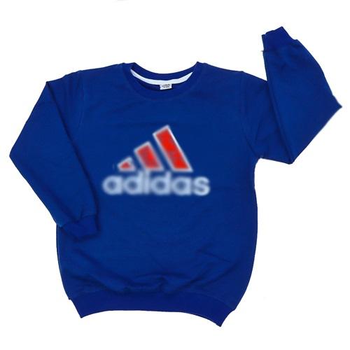 Alfa Kids 7194 Erkek Çocuk Kompak Penye Adidas Baskılı Sıfır Yaka Sweat 9-12 Yaş
