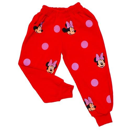 Minika Erkek Çocuk Fitilli Baskılı Dar Paça Eşofman Alt 1-4 Yaş