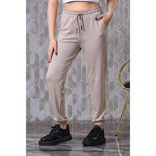 Oysho 0201 Bayan Battal Kompak Penye Oysho Baskılı Paça Lastikli Eşofman Alt 2XL-6XL