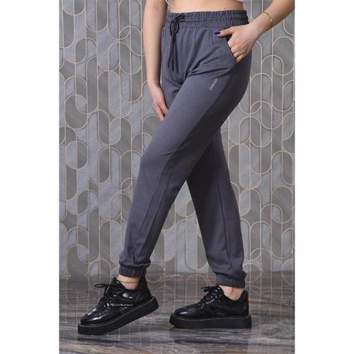 Oysho 086 Bayan Kompak Penye Oysho Baskılı Paça Lastikli Eşofman Alt S-2XL