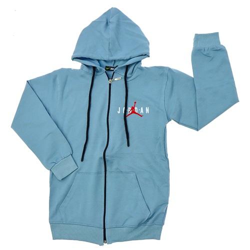 Nıke 11505 Erkek Çocuk Kompak Jordan Baskılı Fermuarlı Kapşonlu Sweat 12-16 Yaş