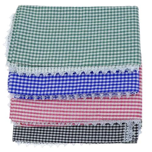 Kocagül Zifir Desenli Uç Güpürlü Sofra Masa Örtüsü 180x180 Cm (10 Lu)