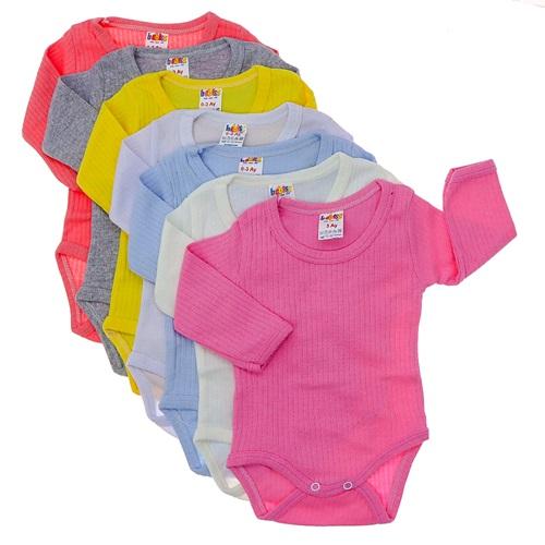 Msa 1335 Bebe Raporlu İnterlok Uzun Kol Çıtçıtlı Badi 3-24 Ay