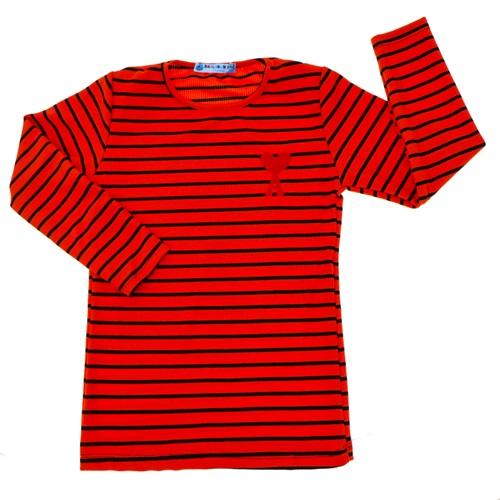 Damlanur Kız Çocuk Kalp Nakışlı Çizgili Likralı Sweat 13-16 Yaş