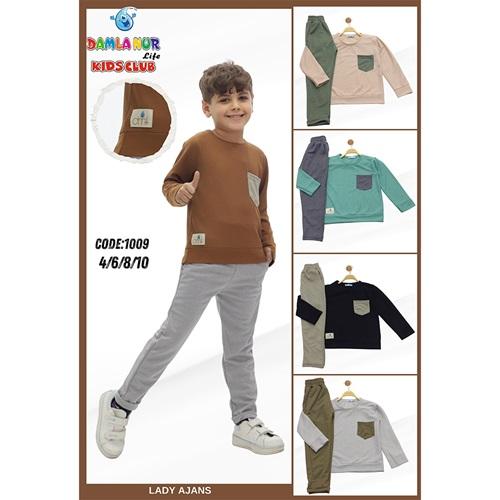 Damlanur Erkek Çocuk Cep Modelli Wafıl Takım 4-10 Yaş