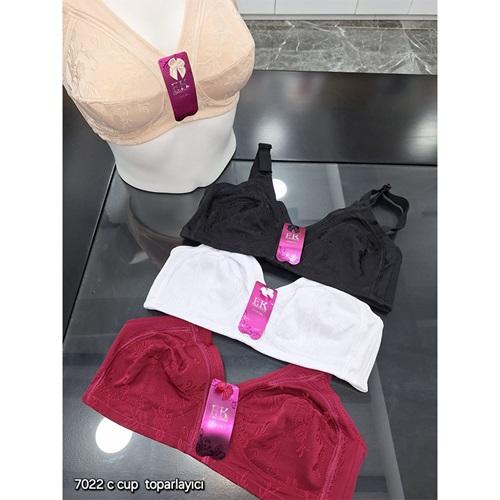 F.K 7022 Bayan Dolgusuz Balensiz Toparlayıcı Sütyen Cup C (85-110)