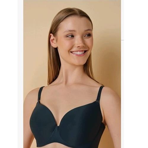 F.K 505 Bayan Lazer Kesim Dolgusuz Balenli Sütyen 85-100