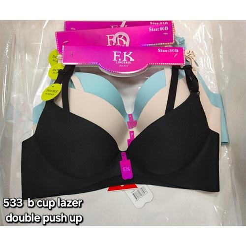 F.K 533 Bayan Dolgulu Lazer Kesim Balenli Sütyen 75-85