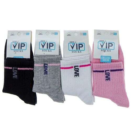 Vip 210 Kız Çocuk Kolej Desenli Mevsimlik Soket Çorap