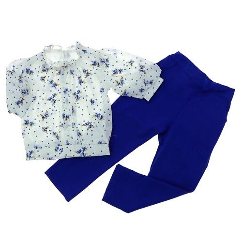 Keskinler Lıfe 529 Kız Çocuk Çiçek Desenli Yoran Bluz 2 li Takım 6-12 Yaş