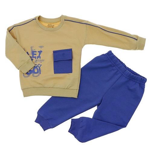 Erenbey 108 Erkek Çocuk Kompak Penye Cep Modelli Takım 1-4 Yaş