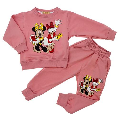 Fındık Kız Çocuk Penye Minnee & Daisy Baskılı Takım 3-6 Yaş