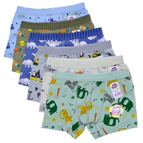İntimo Kids 2522 Erkek Çocuk Penye Raporlu Baskılı Boxer