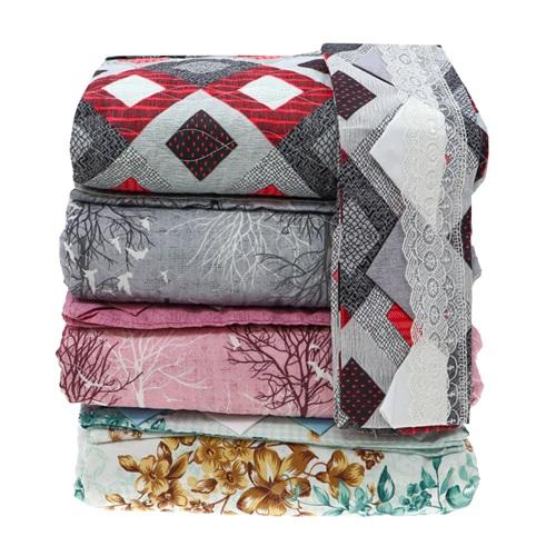 Gardenya Desenli Battal Çok Amaçlı Örtü Pike Takımı 200x220 Cm