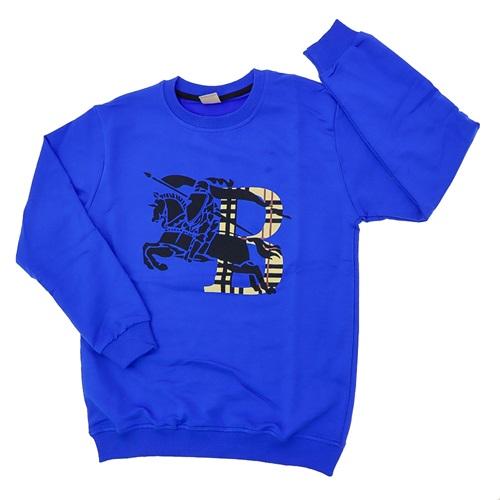 Burberyry Erkek Çocuk Baskılı Sıfır Yaka Sweat 9-12 Yaş