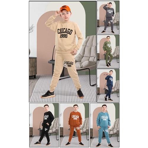 Tospik Erkek Çocuk Penye Chıcago Baskılı Takım 8-12 Yaş