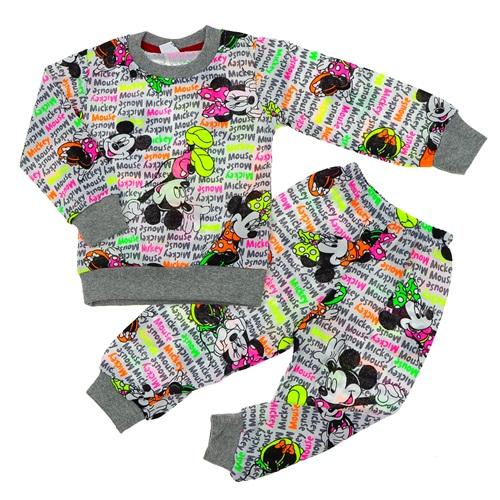 Baran Kız Çocuk Penye Karakter Baskılı Pijama Takımı 2-10 Yaş