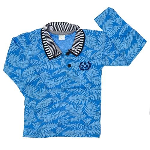 Sadık Erkek Çocuk Penye Desenli Yakalı Sweat 3-7 Yaş