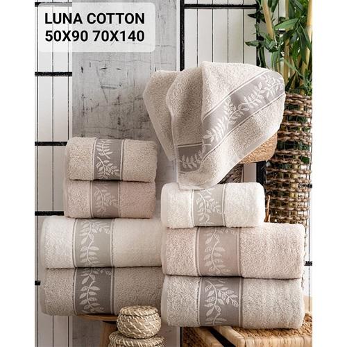 Hazangülü Cotton Luna Nakışlı El Yüz Havlusu 50X90 CM