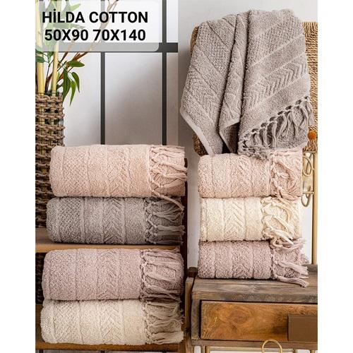 Hazangülü Cotton Hilda Nakışlı El Yüz Havlusu 50X90 CM