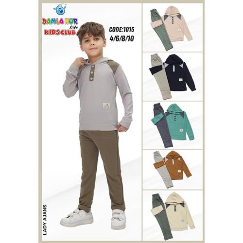 Damlanur Erkek Çocuk Kapşonlu 2 Li Takım 4-10 Yaş