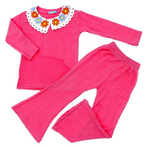 Damlanur Kız Çocuk Penye Triko Yakalı Takım 4-10 Yaş