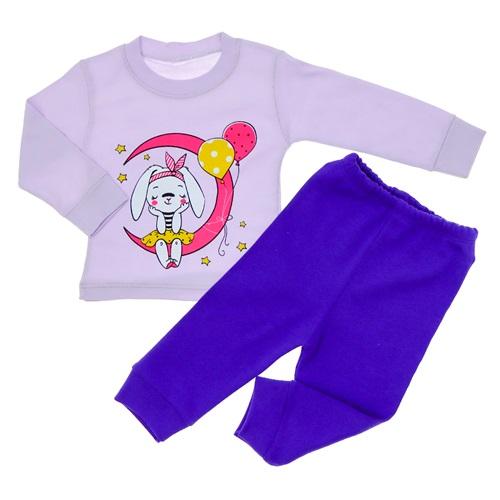 Emek Bebe Kız Bebe Penye Sevimli Tavşan Baskılı Takım 3-12 Ay