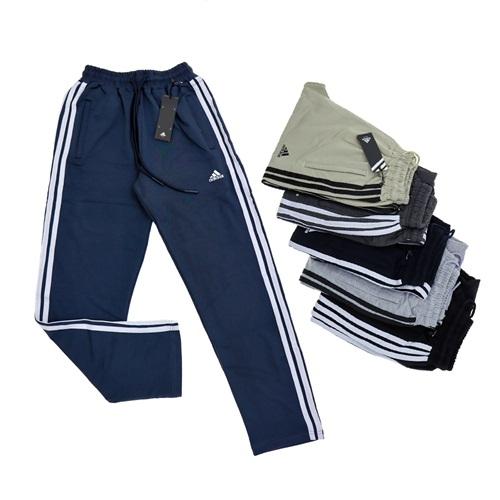 Adidas 051 Erkek Kompak Adidas Baskılı Düz Paça Şeritli Eşofman Alt S-2XL