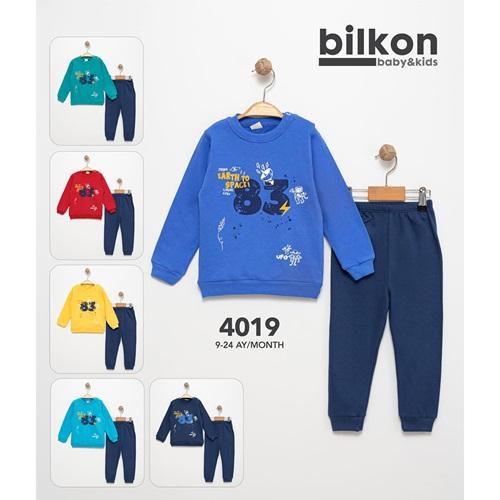 Bilkon Baby 4019 Erkek Bebe 2 İp 83 Baskılı Takım 9-24 Ay