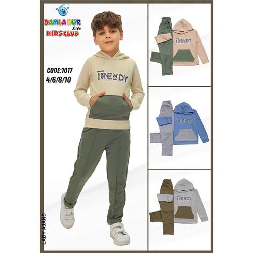 Damlanur Erkek Çocuk Trendy Baskılı Takım 4-10 Yaş