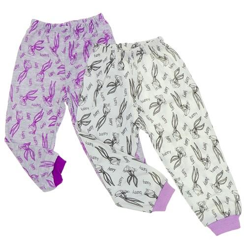 Süpermini 0450 Çocuk Penye Desenli Patikli Tek Alt 1-3 Yaş (6 Lı)