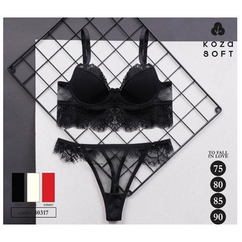 Koza Soft 80317 Bayan To Fall İn love Model Palenli desteksiz Sütyen Takım 75-90