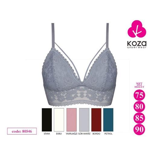 Koza Soft 80546 Bayan Soft İpli Bralet desteksiz Sütyen 75-90