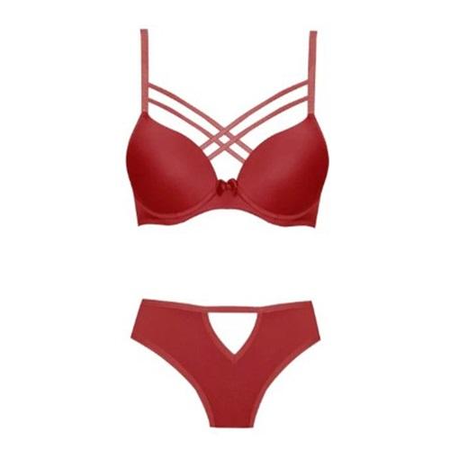 Koza Soft 80276 Bayan Balenli Çapraz Dekolteli İpli Micro Sütyen 75-90