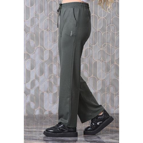 Oysho 0361 Bayan Kompak Penye Oysho Baskılı Geniş paça Eşofman Alt 2XL-6XL