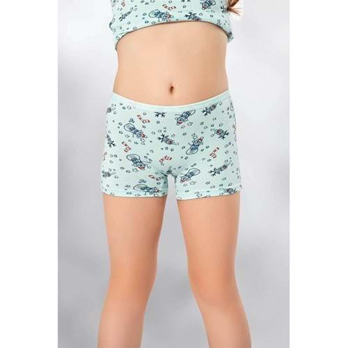 Kota 3400 Kız Çocuk Baskılı Boxer