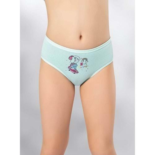 Kota 3410 Kız Çocuk Parça Baskılı Bikini Külot