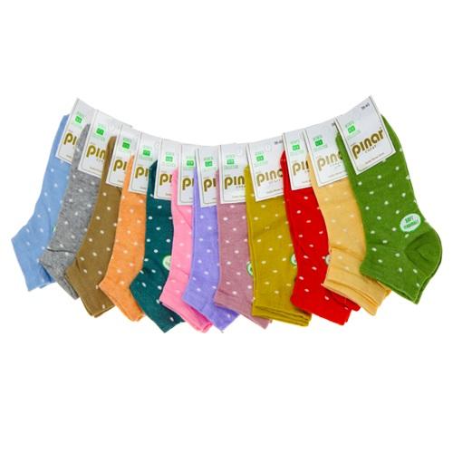 Pınar 5327 Bayan Penye Likralı Soft Yıkamalı Patik Çorap