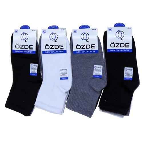 Özde 7244 Erkek Penye Likralı 3 Lü Uzun Konç Patik Çorap