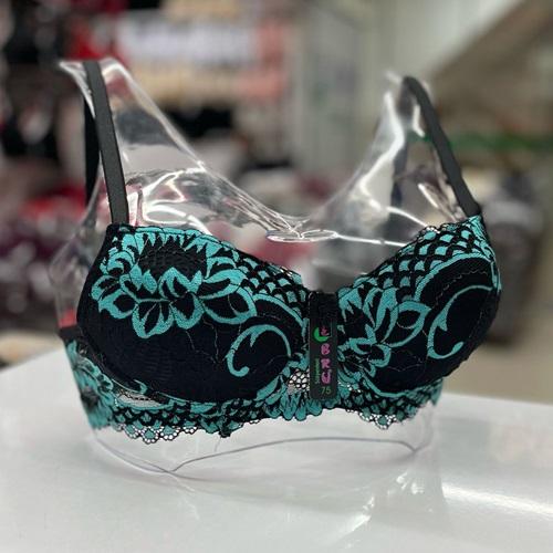 Ebru 1103 Bayan Dantelli Silikonlu Dolgusuz Sütyen 75-95