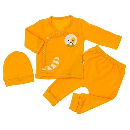 Nana Baby 20529 Bebe Penye Sevimli Papyonlu Ayıcık Nakışlı 3 Lü Zıbın Takım 0-3 Ay