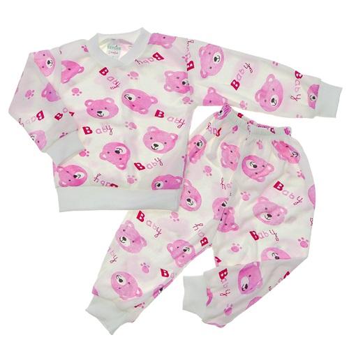Ceylan Bebe 0001 Bebe Baskılı İnterlok Pijama Takımı Yaş 1,2,3 Yaş
